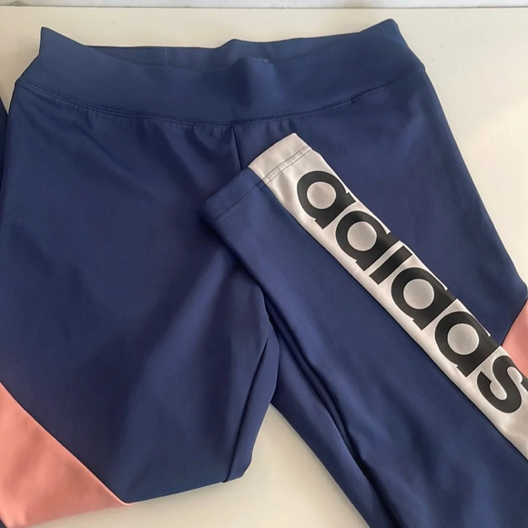 adidas Colorblock High Rise climalite leggings size L (b-1) - Picture 1 of 11